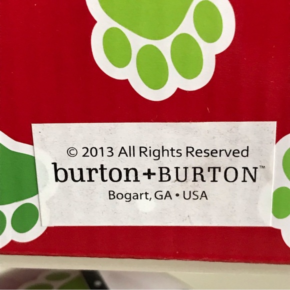 Burton & Burton 2013 Handpainted Ceramic Large Christmas Ornament -I Love My Dog - Picture 13 of 16